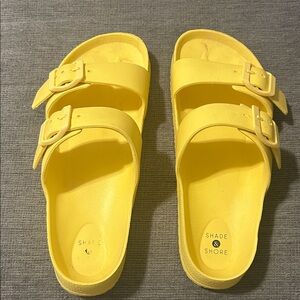 Shade & Shore Bright Yellow Sandals